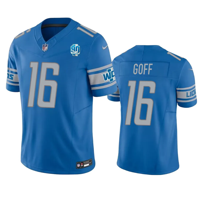 Detroit Lions #46 Jack Campbell Blue 2023 F.U.S.E. 90th Anniversary Vapor Untouchable Limited Stitched Jersey